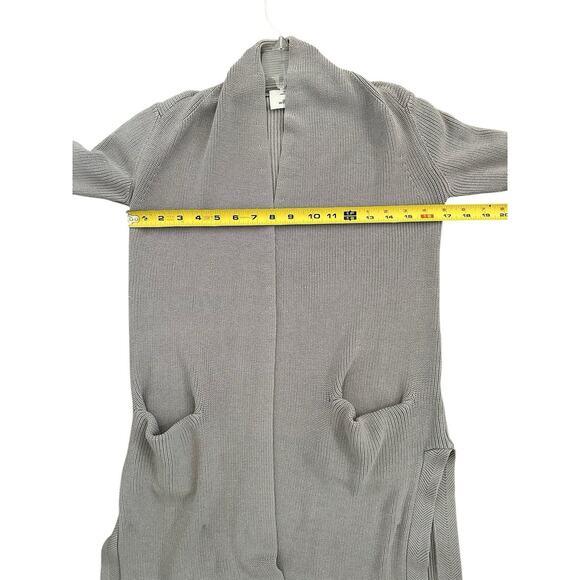 Wilfred Aritzia Womens Cardigan XS Gray Knit Open Front Sweater - Picture 4 of 8